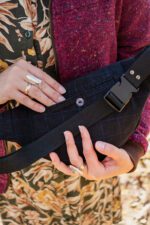 Nerka w kratkę z upcyklingu, duża saszetka męska / unisex - obrazek 4