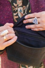 Nerka w kratkę z upcyklingu, duża saszetka męska / unisex - obrazek 2