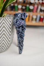 Opaska jedwabna w kwadraciki - upcykling - obrazek 2