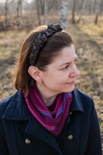 Opaska jedwabna barokowy gobelin - obrazek 5