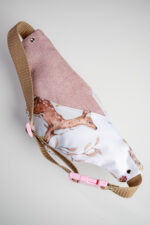 Nerka dziecięca leśne zwierzęta na bieli - saszetka z upcyklingu - obrazek 3