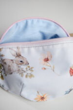 Nerka dziecięca leśne zwierzęta na bieli - saszetka z upcyklingu - obrazek 4
