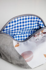 Nerka - saszetka dziecięca z upcyklingu - gwiazdeczki - obrazek 4